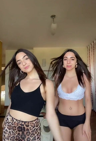 5. Sexy Cora & Marilù Shows Cleavage in Crop Top
