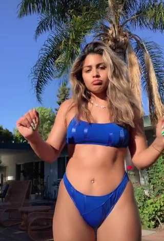 Amazing Gabriela Bandy Shows Cleavage in Hot Blue Bikini