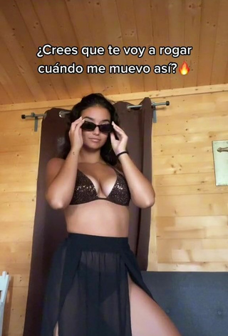Sexy Laia Fidalgo Vega Shows Cleavage in Bikini Top