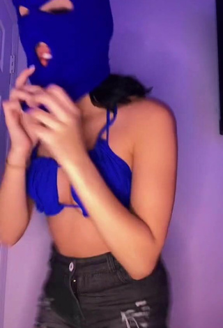 3. Hot Jennifer Garcia Shows Cleavage in Blue Bikini Top