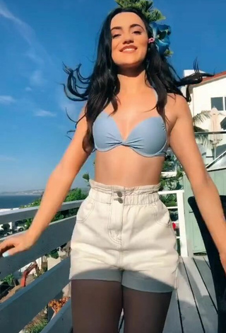 1. Sexy Liana Ramirez Shows Cleavage in Blue Bikini Top