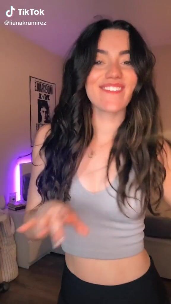 Hot Liana Ramirez Shows Cleavage in Grey Crop Top sexyfilter