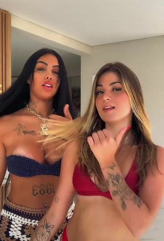 Sweetie Mapu Alves Shows Cleavage in Bikini Top