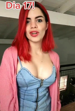 3. Sexy Camili Tamelo Shows Cleavage in Dress