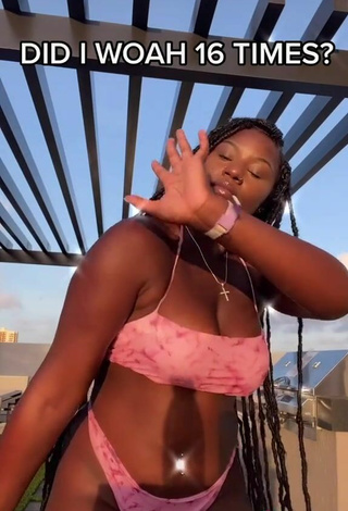 4. Skaibeauty Shows Cleavage in Appealing Bikini and Bouncing Tits