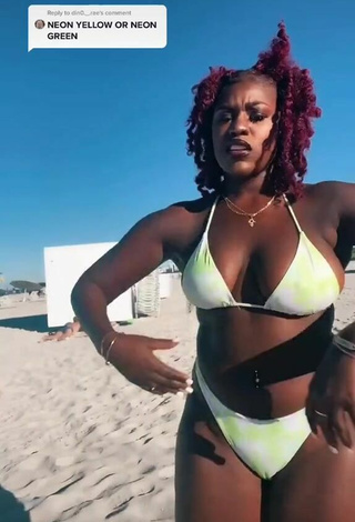 3. Breathtaking Skaibeauty Shows Cleavage in Bikini and Bouncing Boobs at the Beach