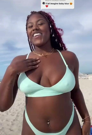 2. Hottest Skaibeauty Shows Nipples and Bouncing Tits at the Beach