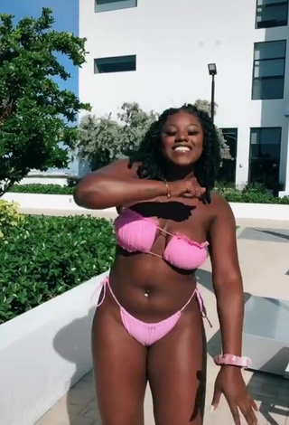 3. Sweet Skaibeauty Shows Cleavage in Cute Pink Bikini and Bouncing Tits