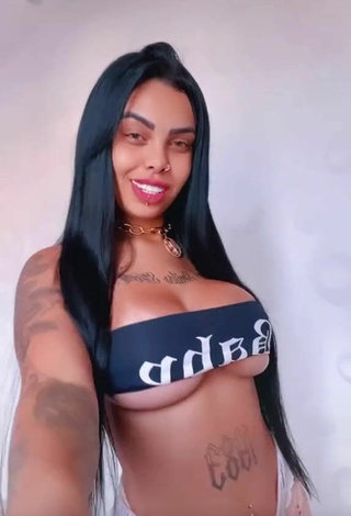 Sexy Nathi Rodrigues in Crop Top and Bouncing Tits