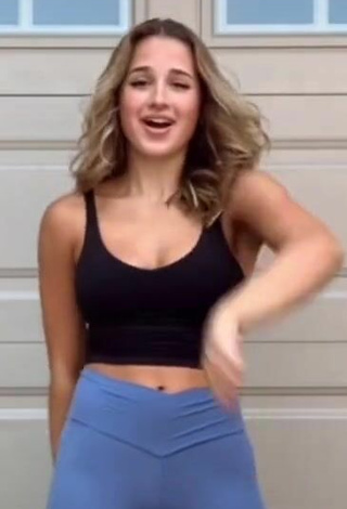 3. Hot Emerson Rock Shows Cleavage in Black Crop Top and Bouncing Boobs