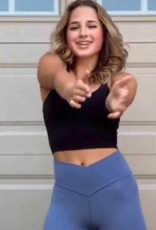 5. Hot Emerson Rock Shows Cleavage in Black Crop Top and Bouncing Boobs
