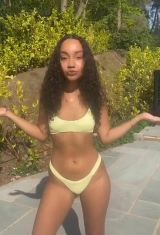 3. Sexy Leigh-Anne Pinnock Shows Cleavage in Bikini