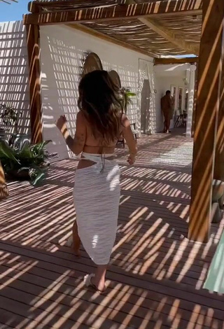 5. Sexy Luciana DelMar Shows Cleavage in Beige Bikini Top