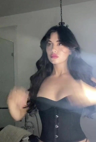 6. Sexy Morgan Cohen Shows Cleavage in Corset