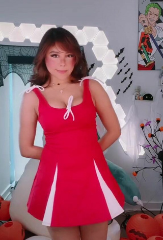 1. Sexy Nicole Sanchez (1997) Shows Cleavage in Red Dress and Bouncing Tits