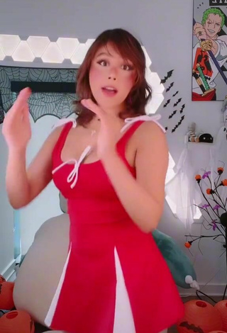 5. Sexy Nicole Sanchez (1997) Shows Cleavage in Red Dress and Bouncing Tits
