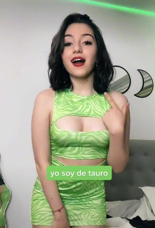 5. Sexy Morena Cecilia Manenti de los Ríos Shows Cleavage in Zebra Dress