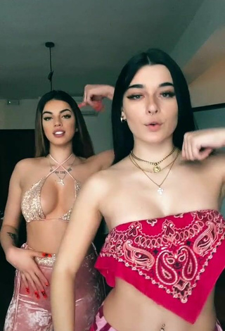 Adorable Sofia Crisafulli Shows Cleavage and Bouncing Boobs