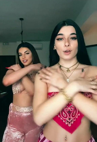 2. Adorable Sofia Crisafulli Shows Cleavage and Bouncing Boobs