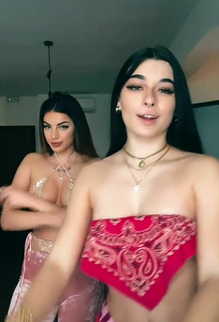 3. Adorable Sofia Crisafulli Shows Cleavage and Bouncing Boobs