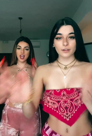 4. Adorable Sofia Crisafulli Shows Cleavage and Bouncing Boobs