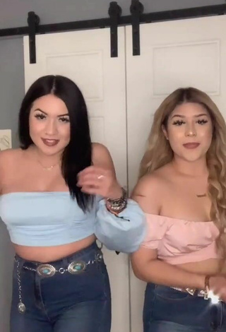 Hot Brissa Murillo Shows Cleavage in Tube Top and Bouncing Breasts