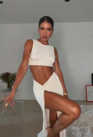 2. Sexy Camila Coelho in White Crop Top