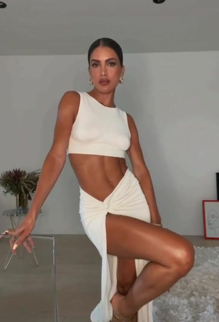 3. Sexy Camila Coelho in White Crop Top