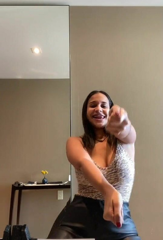 3. Hot Camila Mejia Shows Cleavage and Bouncing Boobs