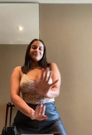6. Hot Camila Mejia Shows Cleavage and Bouncing Boobs