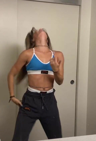 1. Sweetie Abby Fenwick Shows Cleavage in Crop Top while doing Dance