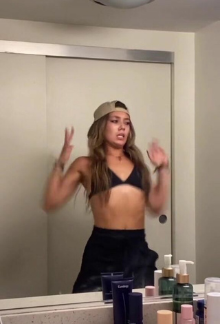 1. Cute Abby Fenwick in Black Bikini Top while doing Dance