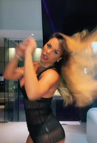 3. Hot Gabily Shows Cleavage in Black Bodysuit while Twerking and Bouncing Boobs