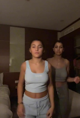 2. Sexy Houria Hocini Shows Cleavage in Crop Top