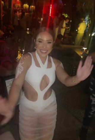 Beautiful Alma Ramirez Shows Cleavage in Sexy Dress