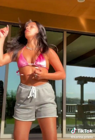 3. Beautiful Karina Prieto Shows Cleavage in Sexy Bikini Top and Bouncing Breasts