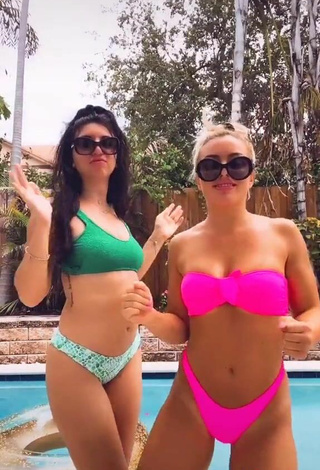 3. Sweetie Mandy Rose Shows Cleavage in Bikini at the Pool