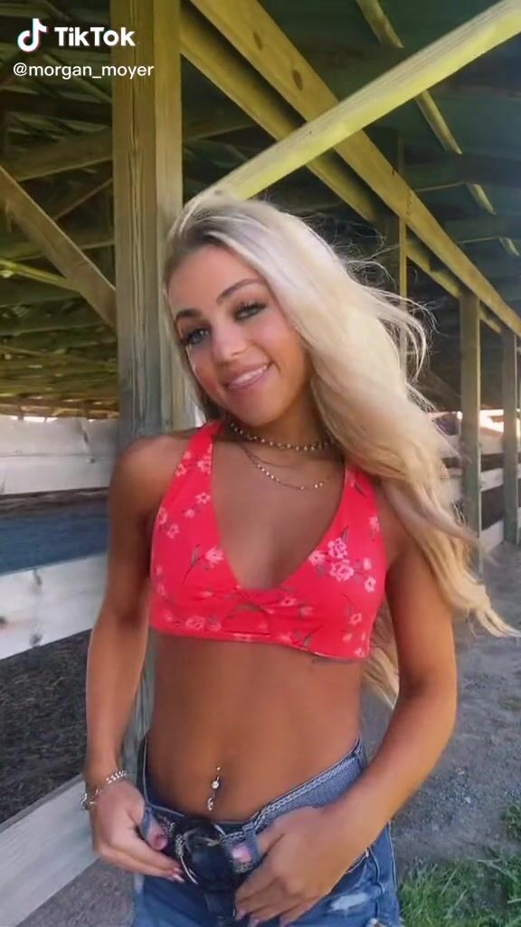 Sexy Morgan Moyer in Floral Bikini Top sexyfilter