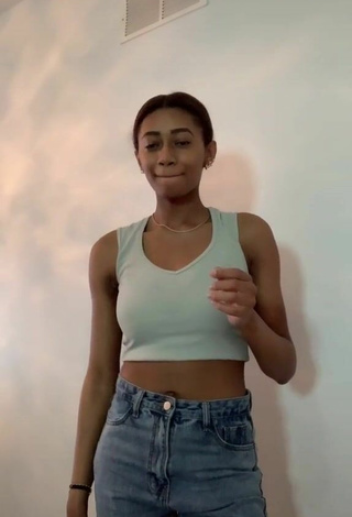 2. Sexy Phoebe Hines in White Crop Top