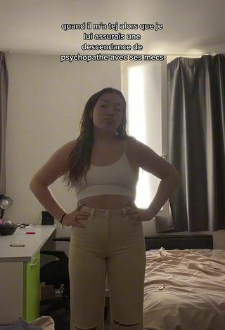 6. Sexy Provence De la Vega in White Crop Top