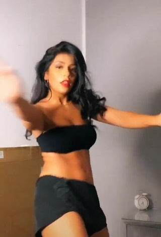 Sexy Sabrine Khan in Black Tube Top