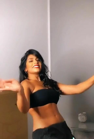 5. Sexy Sabrine Khan in Black Tube Top