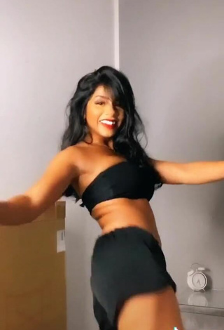 6. Sexy Sabrine Khan in Black Tube Top