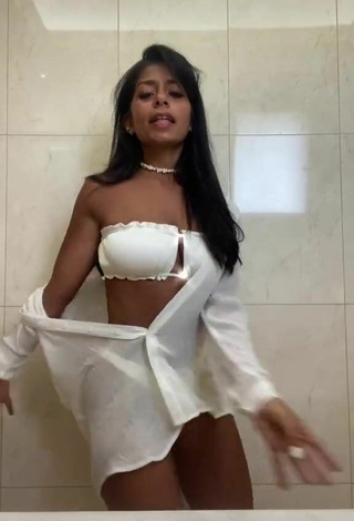 2. Sexy Sabrine Khan in White Bikini