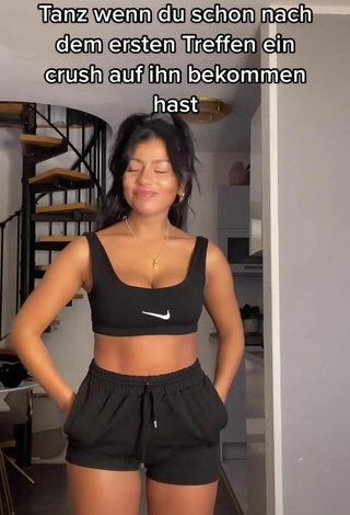 4. Sexy Sabrine Khan in Black Sport Shorts