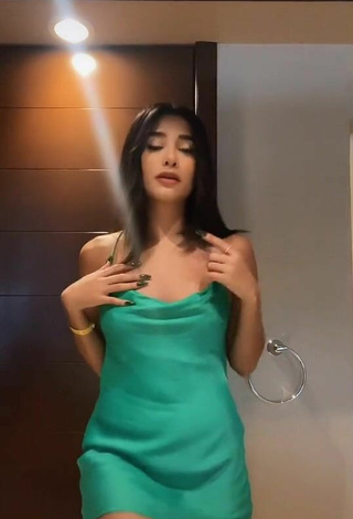 3. Cute Sam Espinosa Osuna in Green Dress
