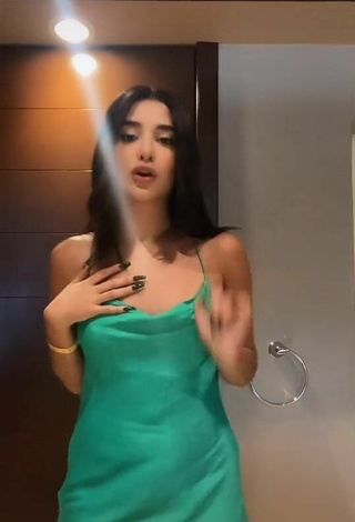 4. Cute Sam Espinosa Osuna in Green Dress