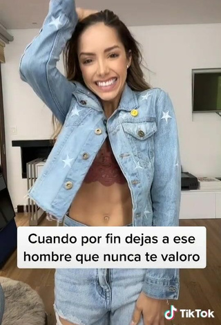 4. Amazing Silvana Araujo Shows Cleavage in Hot Beige Bra