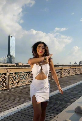 2. Sexy Anahí in White Dress