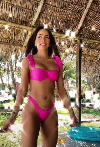 Sexy Késia Muniz de Oliveira Shows Cleavage in Firefly Rose Bikini